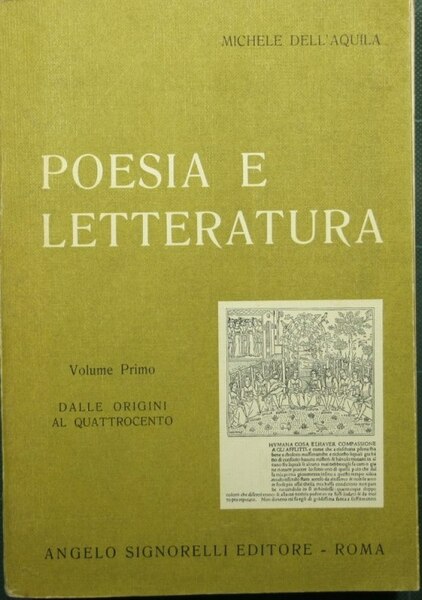 Poesia e letteratura. Vol. I