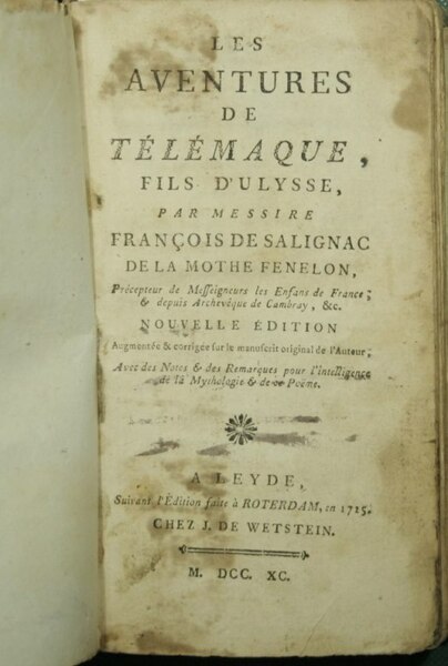 Les aventures de Telemaque, fils d'Ulysse