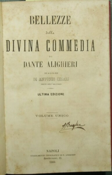 Bellezze della Divina commedia di Dante Alighieri