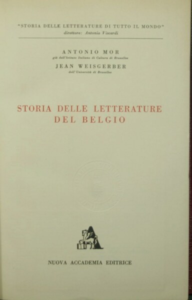 Storia delle letterature del Belgio