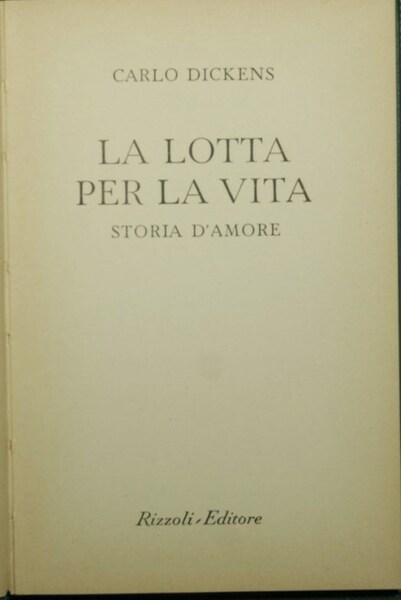 La lotta per la vita