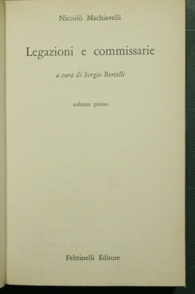 Legazioni e commissarie