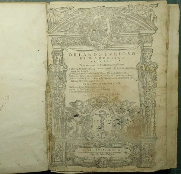 Orlando furioso di M. Lodovico Ariosto, tutto ricorretto, & di …