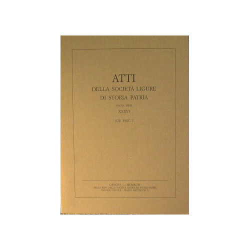 Atti della Società Ligure di Storia Patria
