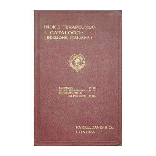 Estratto del catalogo generale della casa Parke, Davis & Co.