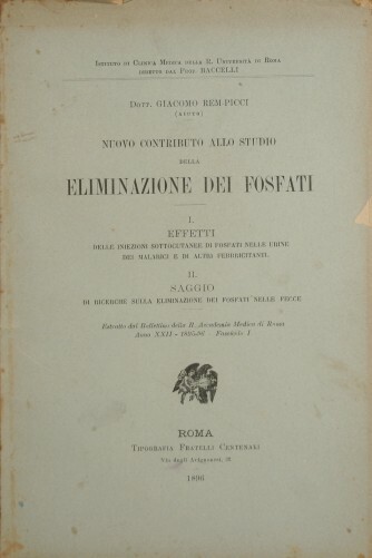 Nuovo contributo allo studio della eliminazione dei fosfati