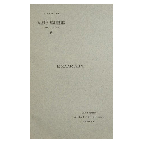 Mémoires - Un cas de chancre syphilitique de la muqueuse …