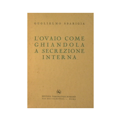 L'ovaio come ghiandola a secrezione interna