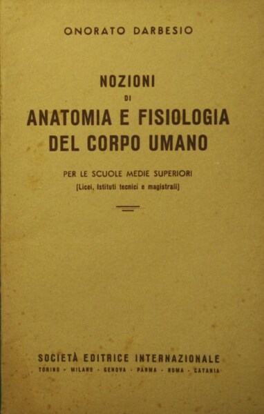 Nozioni di anatomia e fisiologia del corpo umano