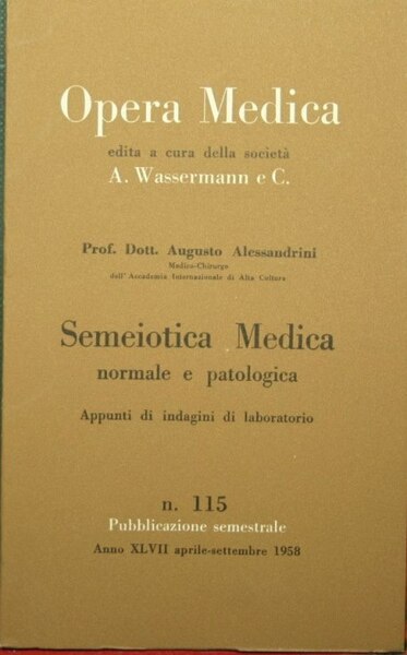 Semeiotica medica normale e patologica