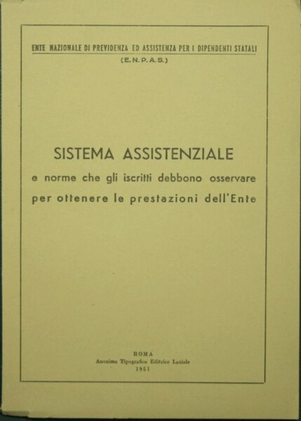 Sistema assistenziale e norme che gli iscritti debbono osservare per …