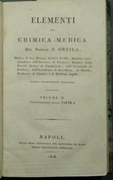 Elementi di chimica medica. Vol. II