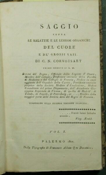 Saggio sopra le malattie e le lesioni organiche del cuore …