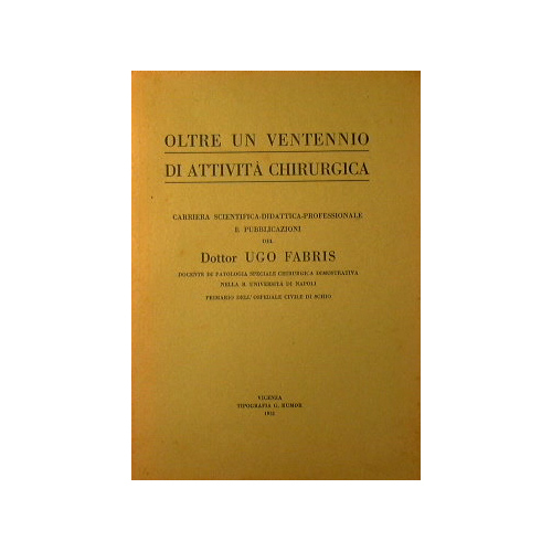 Oltre un ventennio di attività chirurgica