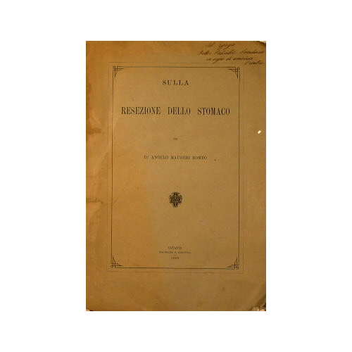 Sulla resezione dello stomaco