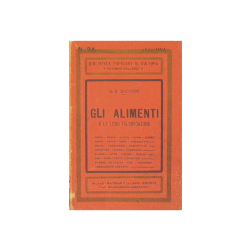 Gli alimenti e le loro falsicìficazioni