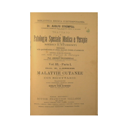 Trattato di Patologia Speciale Medica e Terapia ad uso di …