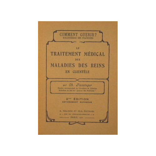 Le Traitement medical des maladies des Reins en clientele