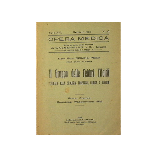 Il gruppo delle febbri tifoidi studiato nella etiologia, profilassi, clinica …