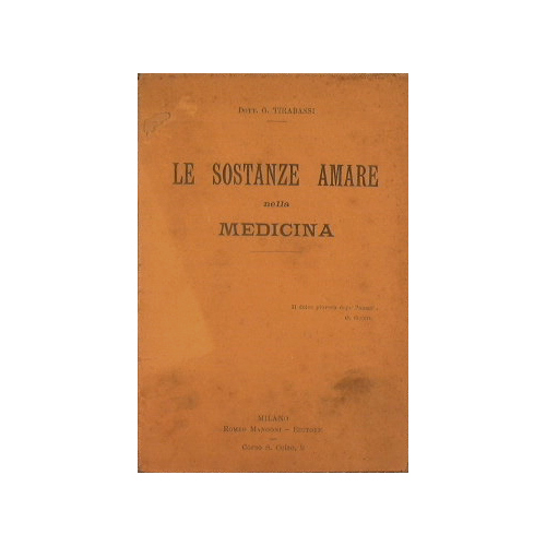 Le sostanze amare della medicina