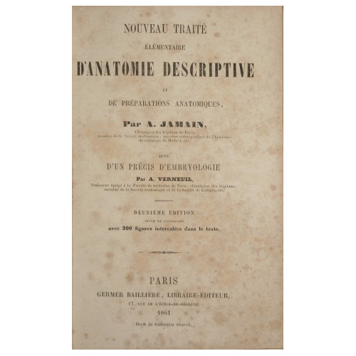 Nouveau traité élémentaire d'anatomie descriptive e de préparations anatomiques