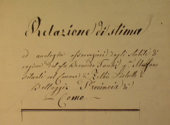 Relazione di stima ed analoghe osservazioni degli stabili di ragione …