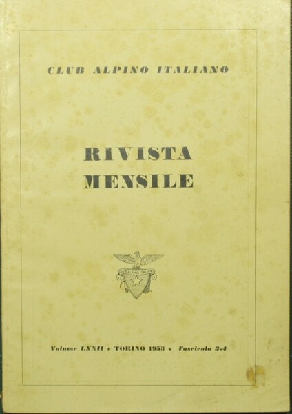 Club Alpino Italiano. Marzo-Aprile 1953