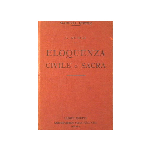 Manuale di Eloquenza civile e sacra