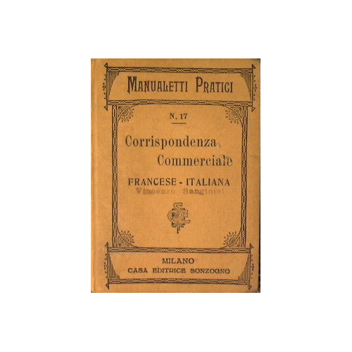 Corrisponenza commerciale francese - italiana