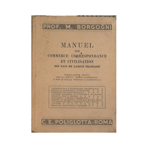 Manuel de commerce correspondance et civilisation de pays de langue …