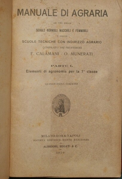 Manuale di agraria