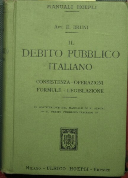 Il debito pubblico italiano