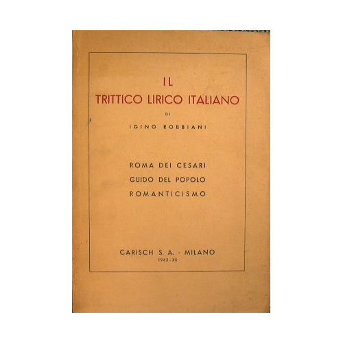 Il Trittico Lirico Italiano