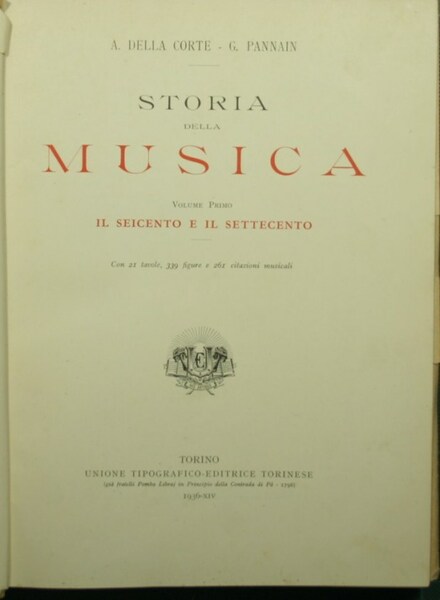 Storia della musica dal '600 al '900