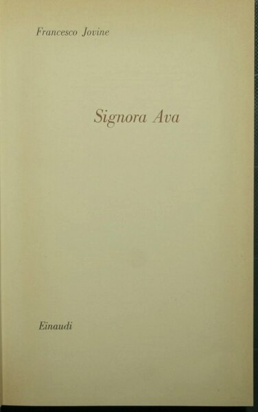 Signora Ava