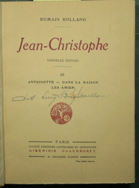 Jean Christophe - Vol. III - Antoinette - Dans la …