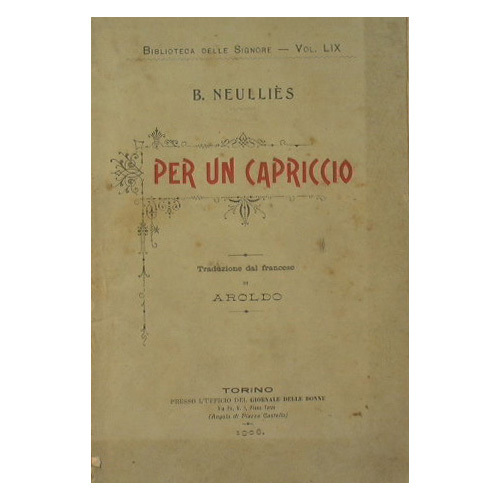 Per un capriccio