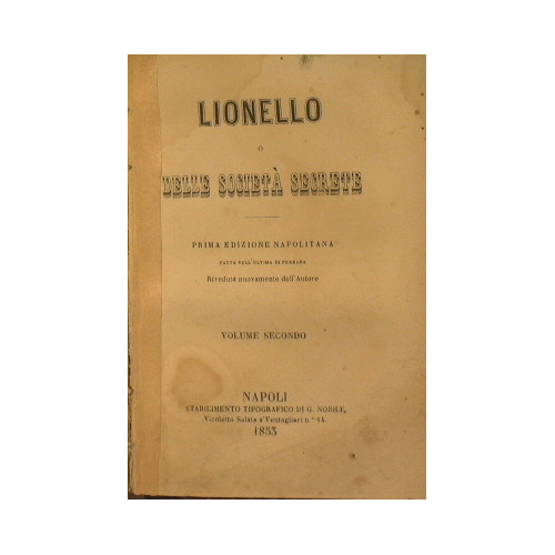 Lionello o delle società segrete