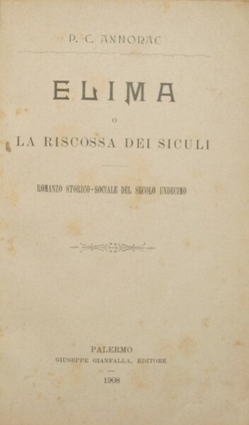 Elima o la riscossa dei siculi