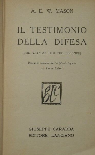 Il testimonio della difesa