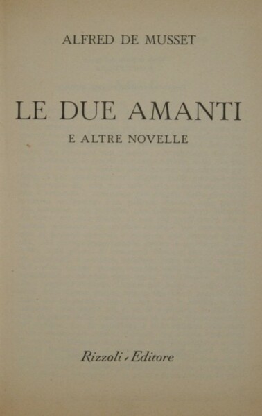 Le due amanti