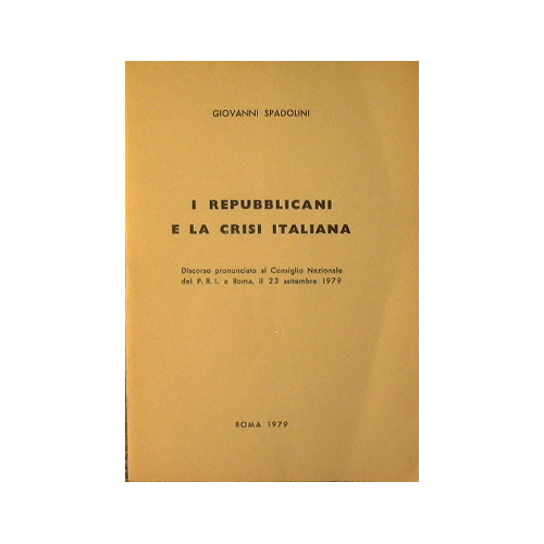 I repubblicani e la crisi italiana