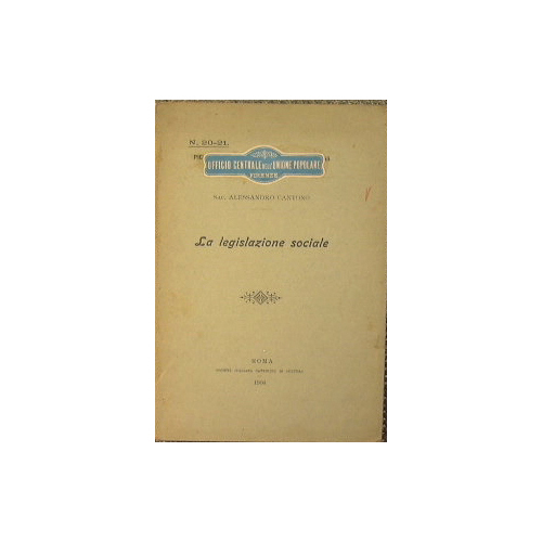 La legislazione sociale