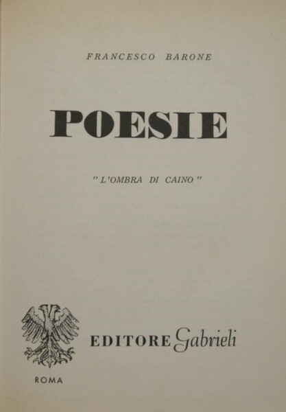 Poesie - L'ombra di Caino