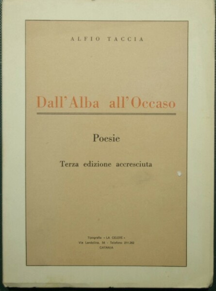 Dall'Alba all'Occaso