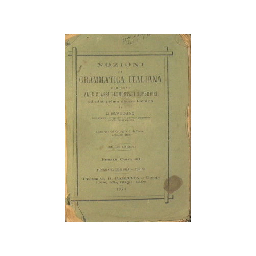 Nozioni di grammatica italiana