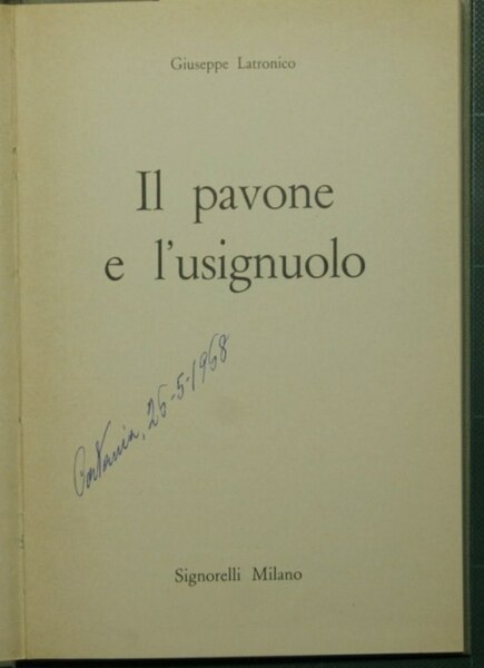Il pavone e l'usignolo
