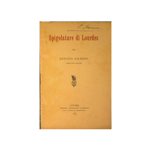 Spigolature di Lourdes