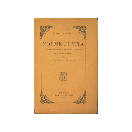 Norme di vita dedotte dalla mia esperienza interiore