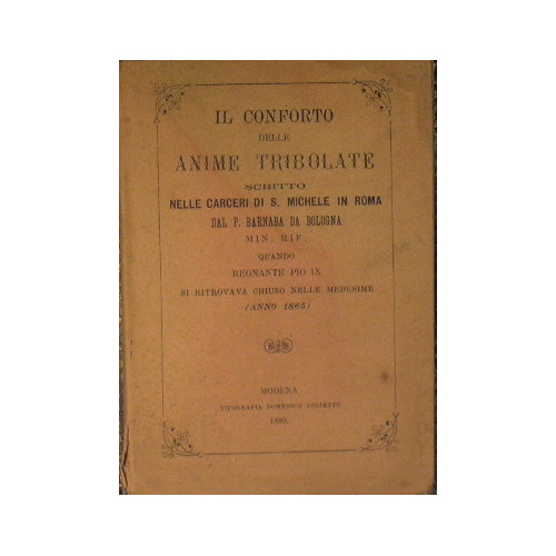 IL conforto delle anime tribolate scritto nelle carceri di S. …